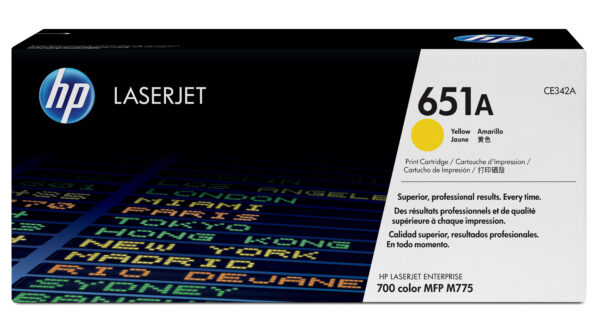 Hp LaserJet Interprise 700MFP/M775 Toner Amarillo 651A