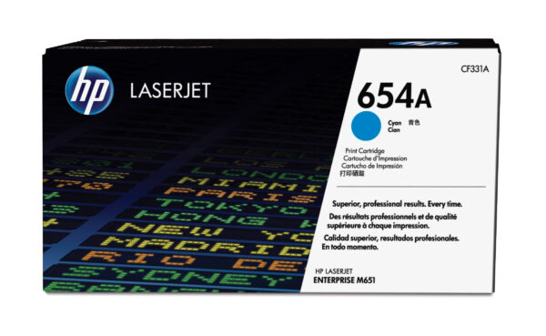 Hp LaserJet 654A Toner Cian
