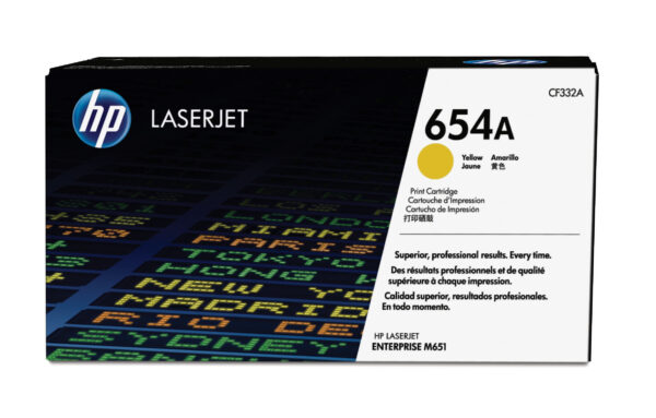 Hp LaserJet 654A Toner Amarillo