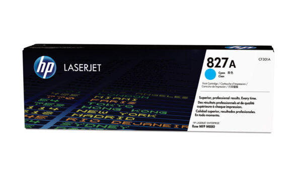 Hp LaserJet MFP M880 nº827A Toner Cian 32.000 paginas