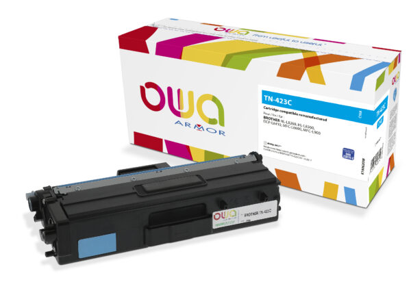 Armor OWA Laser para Brother TN423C Toner kit Cyan