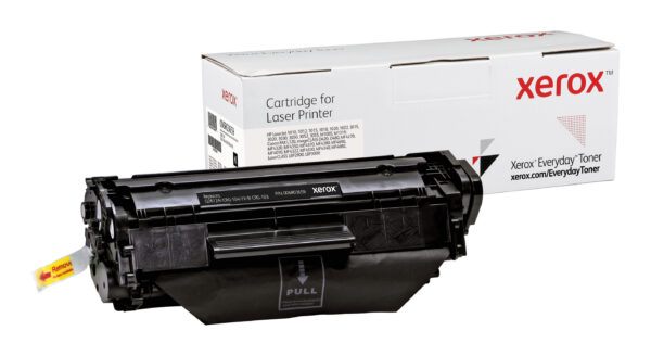 Xerox Everyday Toner para Hp 12A LaserJet 1010(Q2612A CRG104 FX9 CRG103) Negro
