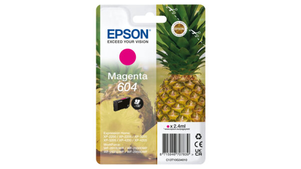 Epson Cartucho Magenta 604 XP-2200, WF-2910DWF Piña
