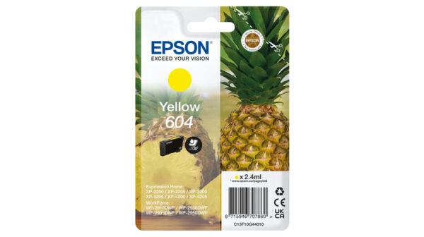 Epson Cartucho Amarillo 604 XP-2200, WF-2910DWF Piña