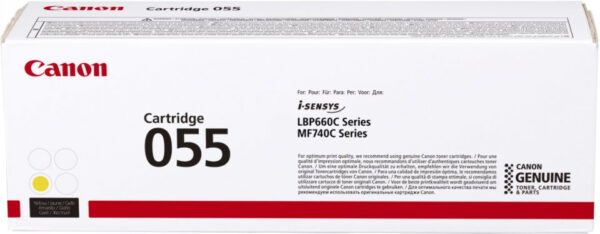 Canon Toner 055 Y LBP660 amarillo 2.100p