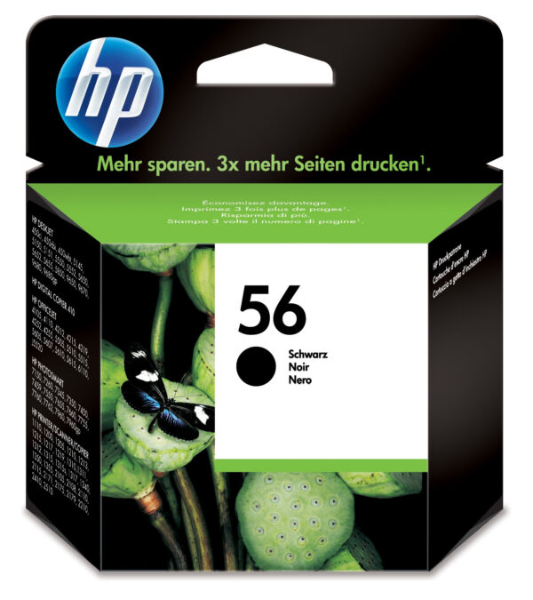 Hp Deskjet 5150/5550/5652/5850, PSC-1110 Cartucho Negro Nº56